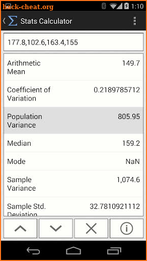 Stats Calculator (Pro) screenshot