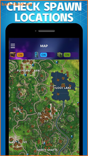 Stats Tracker for Fortnite - Chests Map & Weapons screenshot