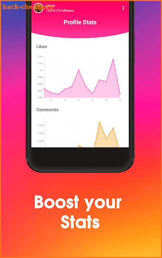 StatsBooster - Followers, Likes and Comments Stats screenshot