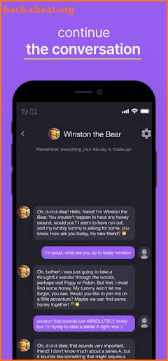 status - chat with your favs screenshot