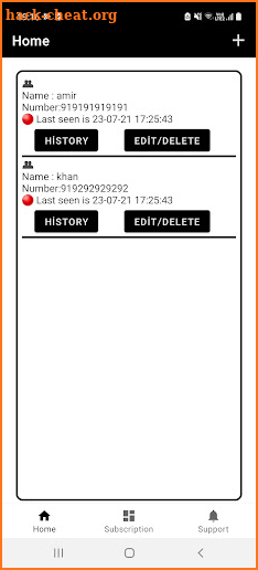 Status Monitor: Last Seen : Online Tracker screenshot