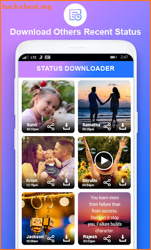 Status Saver - Download Free Videos & Images screenshot