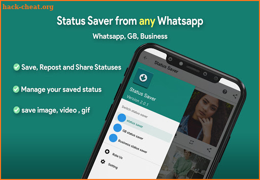 status saver-save status from whatsapp,GB,Business screenshot