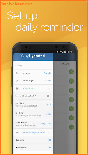Stay Hydrated - Water tracker & drink reminder screenshot