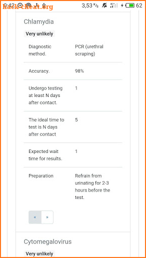 StdMaster - STD (STI) tests, treatment screenshot