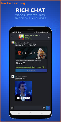 Steam Chat screenshot