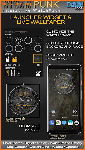 Steam Punk HD Watch Face Widget & Live Wallpaper screenshot