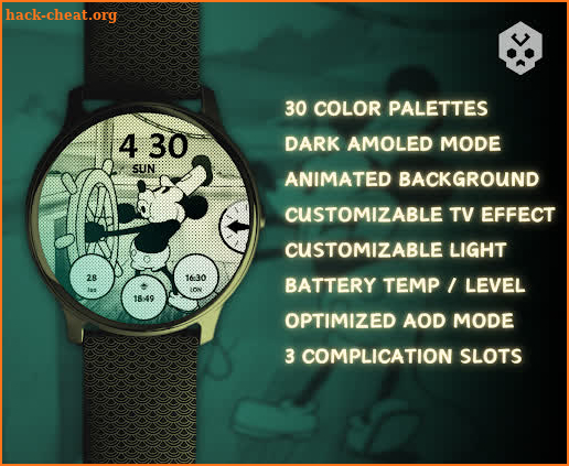 Steamboat Mouse Watch Face screenshot