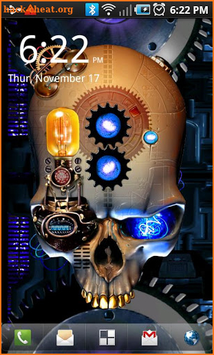 Steampunk Skull Live Wallpaper screenshot