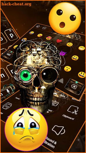 Steampunk Skull Theme screenshot