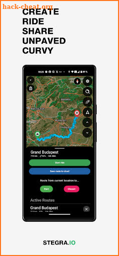 Stegra.io - Motorcycle GPS screenshot
