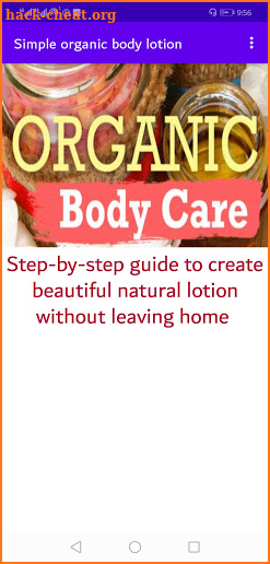 Step by Step creation of organic body lotions screenshot