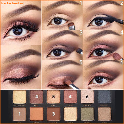 Step by step learn eye makeup screenshot