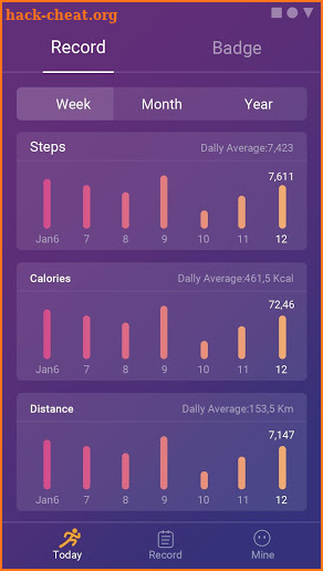 StepBud-Step and Calorie Counter,Free Pedometer screenshot