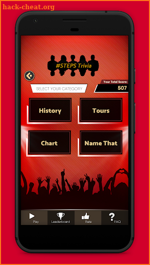 STEPS Trivia Game screenshot