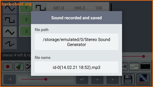 Stereo Sound Generator screenshot