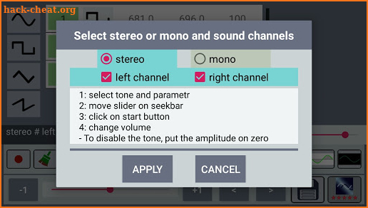 Stereo Sound Generator screenshot