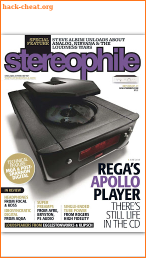 Stereophile screenshot