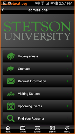 Stetson University screenshot