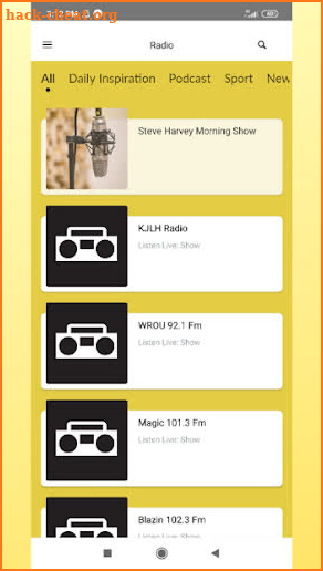 Steve Harvey Morning Show App screenshot