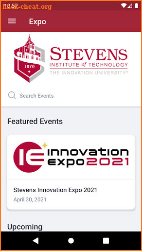 Stevens Innovation Expo screenshot
