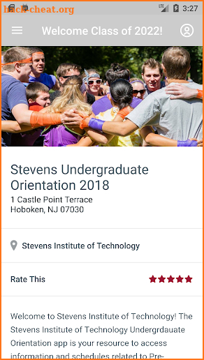 Stevens UG Orientation screenshot