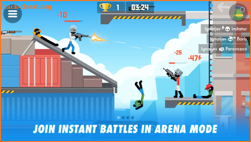 Stick Combats: Multiplayer Stickman Battle Shooter screenshot