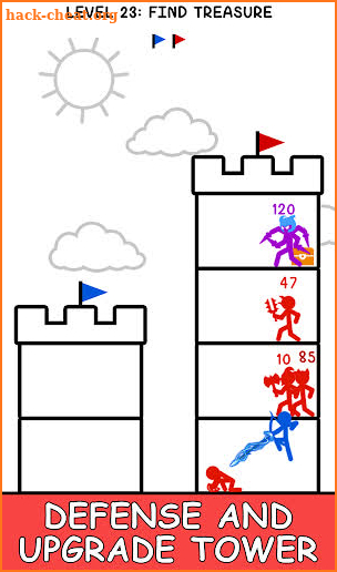Stick Tower Battle: Hero War screenshot