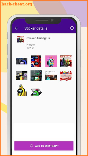 Sticker Among Us - wastickerapps screenshot