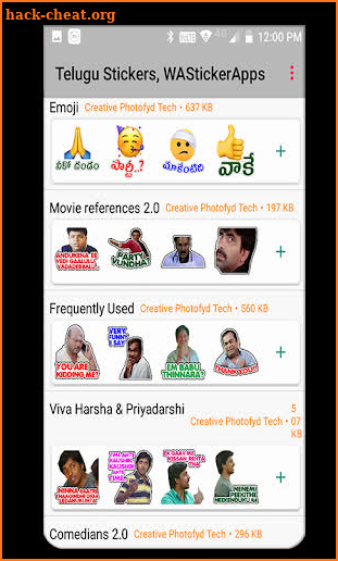 Sticker Babai - Telugu Stickers, WAStickerApps screenshot