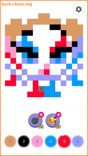 Sticker by Number. Color games screenshot