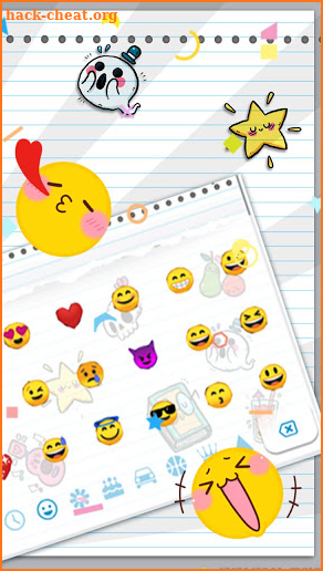 Sticker Doodle Keyboard Theme screenshot