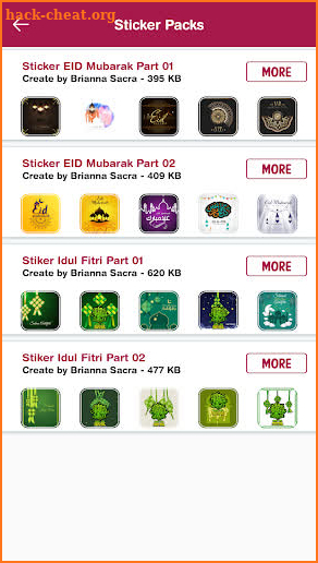 Sticker Eid Mubarak 2020 WAStickerApps screenshot