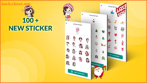 Sticker for Whats-App - Love & Funny Sticker Packs screenshot