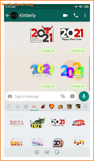 Sticker Happy New Year 2021 WAStickerApps screenshot