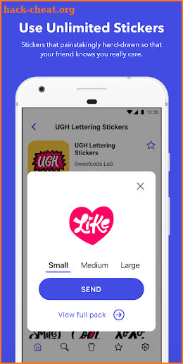 Stickerpacks Design screenshot