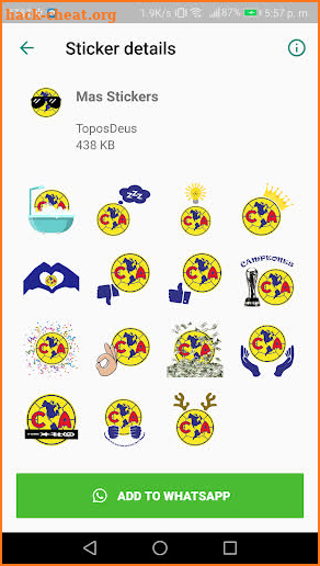 Stickers Aguilas screenshot