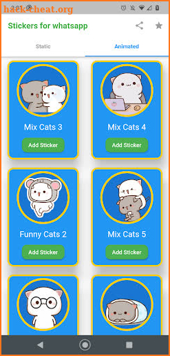 Stickers animados: Peach Mochi Cat screenshot