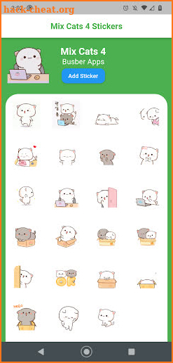 Stickers animados: Peach Mochi Cat screenshot