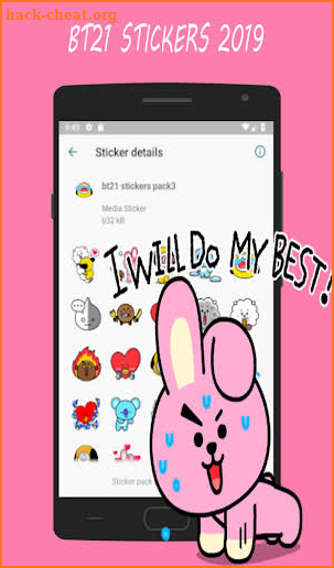 Stickers BT21 WaStickerApps screenshot