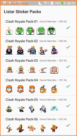 Stickers Clash Royale - WAStickerApps screenshot