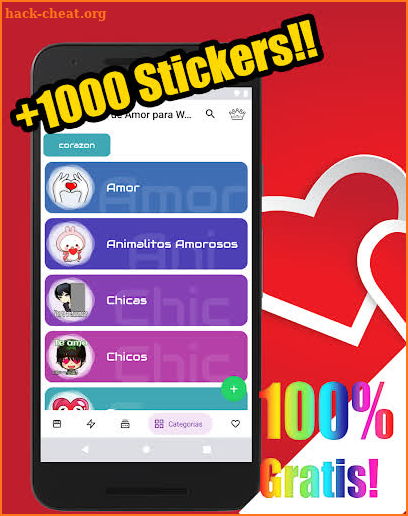 Stickers con Frases para Enamorar - WAStickerApps screenshot