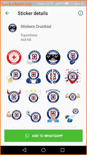 Stickers Cruz Azul screenshot