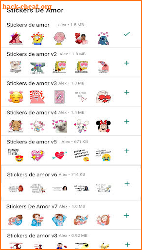 Stickers De Amor screenshot