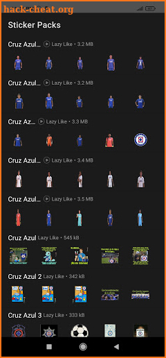Stickers de Cruz Azul Animados para WhatsApp screenshot