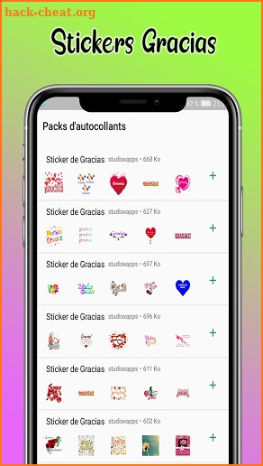 Stickers de Gracias - Románticos WAStickerApps screenshot
