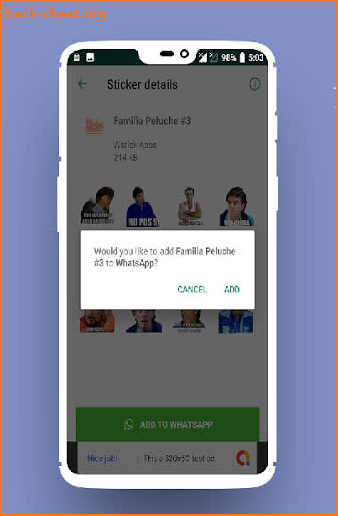 Stickers de la Familia Peluche Para WhatsApp screenshot