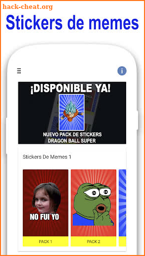Stickers de memes en español screenshot