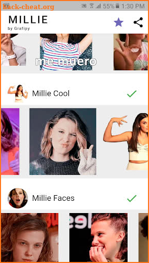 Stickers de Millie Bobby Brown screenshot
