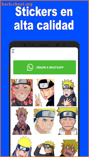 Stickers de Naruto en Whatsapp - Dattebayo screenshot